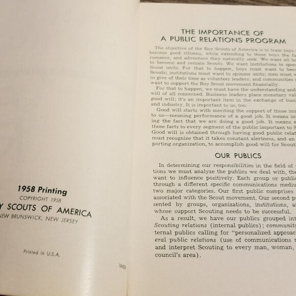 Vintage boy scouts hi lights of public relations paperback book 1953 - Picture 3 of 4